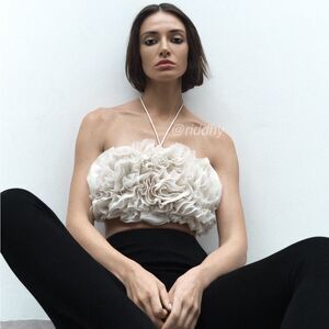 Zara floral bandeau top